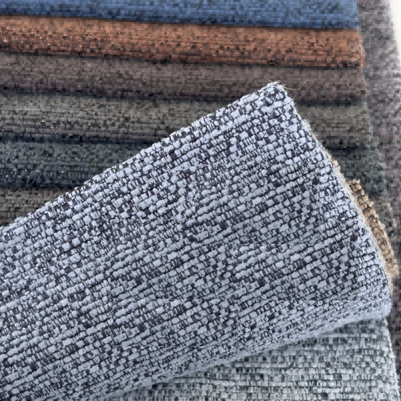 Kapadhetan dhuwur Waterproof Chenille Upholstery Kain Sofa Fabric Ngarep Tekstil