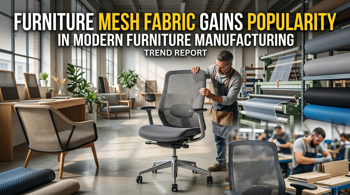 Kain Mesh Furnitur Nambah Popularitas ing Pabrik Furnitur Modern