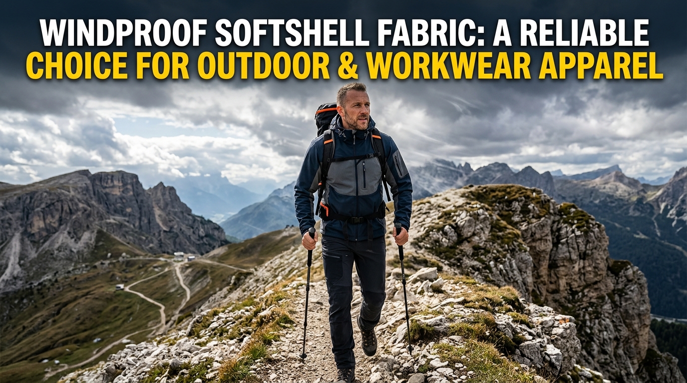 Kain Softshell Windproof: Pilihan sing Bisa Dipercaya kanggo Busana Luar Ruangan lan Workwear